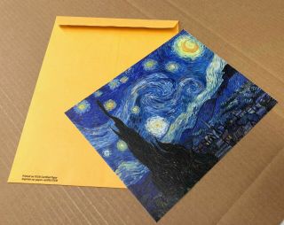 Starry Night Van Gogh Art Print Canvas Small Wall Decor Painting Print 8x10 2