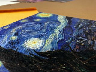 Starry Night Van Gogh Art Print Canvas Small Wall Decor Painting Print 8x10 3