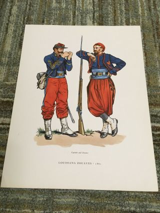 Fritz Kredel Soldiers Of The American Army Print Louisiana Zouaves 1861 Print