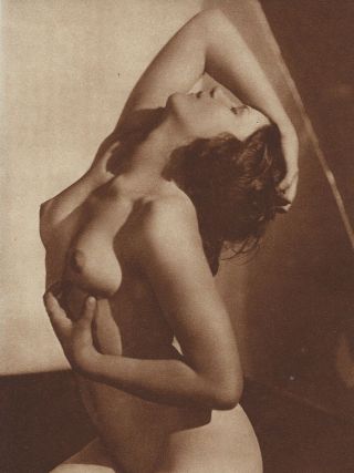 1920s Deco Nude Pretty Girl Photogravure Lithograph 558