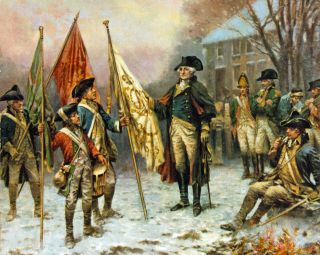 George Washington After The Battle Of Trenton Painting War Art Real Canvas Print
