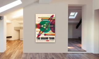 The Grand Tour - NASA Space,  Saturn,  Retro,  Vintage Canvas Wall Art - Various Sizes 2