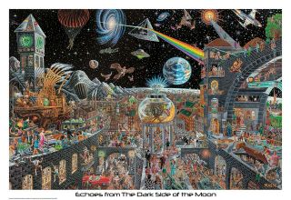 Art Print Poster/canvas Pink Floyd Echoes From The Dark Side Of The Moon