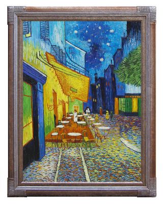 Cafe Terrace At Night Van Gogh Fine Art Poster Print In Canvas Or Paper Card