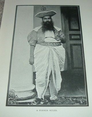 1897 Antique Print A Former Ruler India