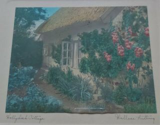 WALLACE NUTTING HAND TINTED PRINT,  FRAMED,  SIGNED,  