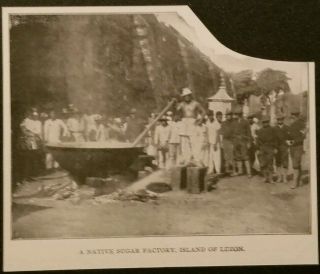 1899 Native Sugar Factory & Big Mixing Bowl Island Of Luzon,  Philippines Photo