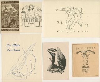10 Ex Libris Art Deco Erotic Exlibris By V.  Artists