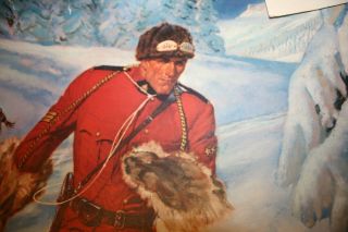 Four by A.  Friberg: Vintage Color Prints of Canadian Mounties RCMP 3