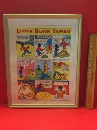 “little Black Sambo” Old Print 1950’s