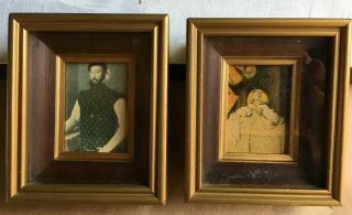 Velasquez Vintage Art Prints In Wood Frames,  2.  5 " X3.  5 "