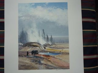 1988 National Park Print By Michael Coleman Artist Signed And Numbered