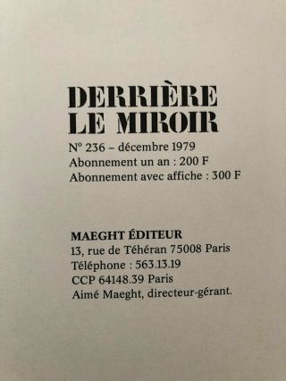 Derriere le Miroir No.  236 / 1979 - Kienholz: Complete plus bonus 3