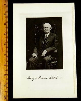 George Eldon Keith Brockton,  Ma Steel Engraving 1917 Print Portrait