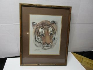 Harold Rigsby Print - Limited Edition Signed,  Numbered,  Framed - Siberian Tiger.