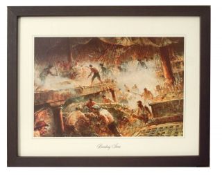 John Paul Jones In Battle Off England On Sept.  23,  1779,  Framed 11x14 Naval