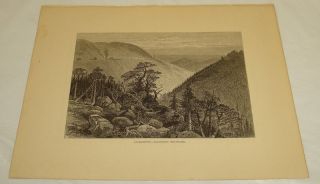 1875 Antique Print/allegrippus,  Allegheny Mountains Blair County,  Pa/pa Railroad