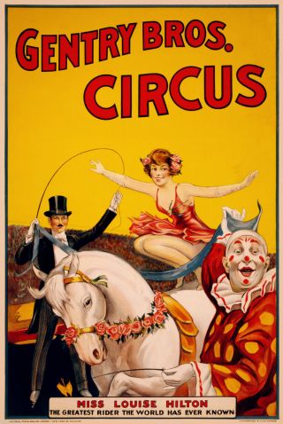 Circus Vintage Print Photo Art Poster Advertising Antique Painting