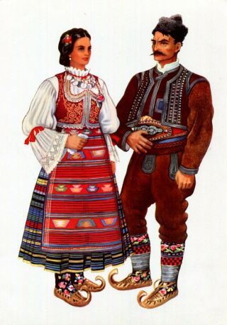 Serb Ethnic Dress Print Serbian Serbia National Costume Sumadija Vladimir Kirin