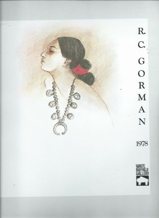 R.  C.  Gorman - " The Squash Blossom " 13 X 9 1/2 - - Native American Southwest Art Print