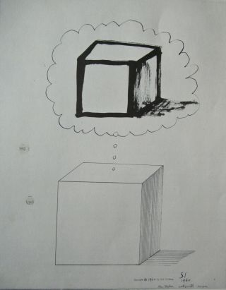 Saul Steinberg - Out Of The Box - Lithograph - 1966 - In Us
