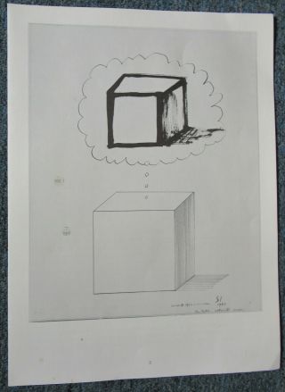 SAUL STEINBERG - OUT OF THE BOX - LITHOGRAPH - 1966 - IN US 2