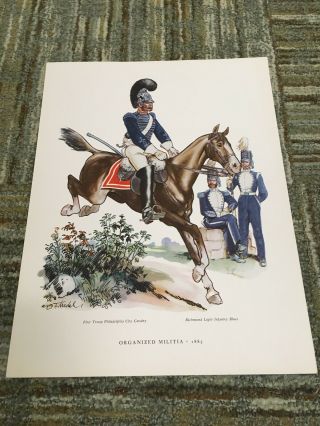 Fritz Kredel Soldiers Of The American Army Print Organized Militia 1885 Print