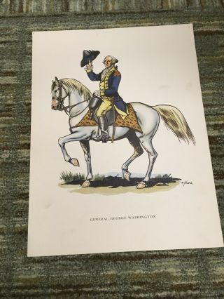 Fritz Kredel Soldiers Of The American Army General George Washington