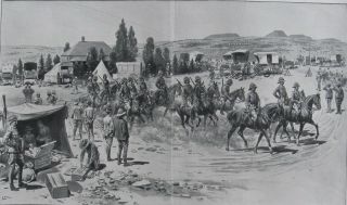 1900 Three Large Prints - Lord Roberts In South Africa - Boer War - Kroonstad