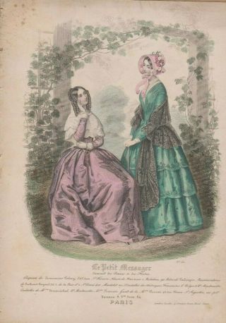 Antebellum Era - Pre - Civil War Ladies Fashion - Art