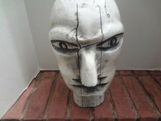 1920 ' s CARVED WOOD HEAD off a OLD CARNIVAL WAGON. 2