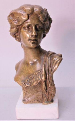 Fine Italian Art Nouveau Bronze Sculpture By Prof.  A.  Neri C.  1905