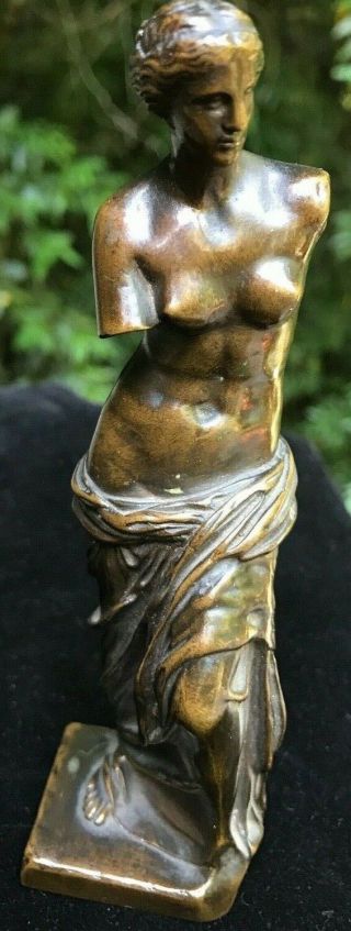 French Bronze Sculpture Venus De Milo A.  Collas Reduction Mécanique Brevete Seal