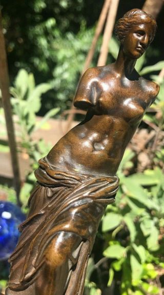 French Bronze Sculpture Venus De Milo A.  Collas reduction Mécanique Brevete Seal 3