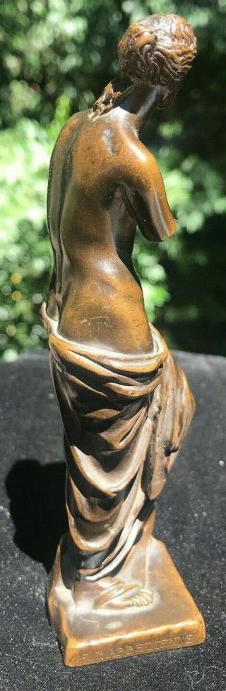 French Bronze Sculpture Venus De Milo A.  Collas reduction Mécanique Brevete Seal 6