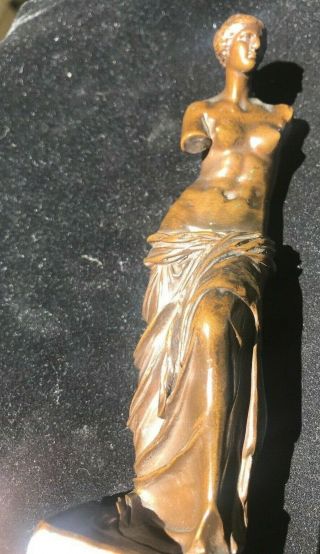 French Bronze Sculpture Venus De Milo A.  Collas reduction Mécanique Brevete Seal 7