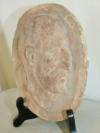 1939 Signed PETER LIPMAN - WULF Clay Head from CAMP des MILLES INTERNMENT 4