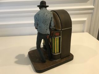 1982 MICHAEL GARMAN SCULPTURE ART COWBOY JUKEBOX PABST BLUE RIBBON BEER 3