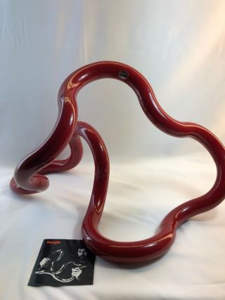 Rare Large Vintage 1982 Modern Red Tangle The Infinite Sculpture Zawitz