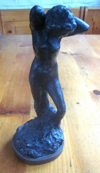 1966 Vintage Nude Female Bath Statue Sculpture Alva Studios