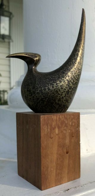 Mid - Century Bronze Sculpture Of A Bird - Douglas Purdy 1