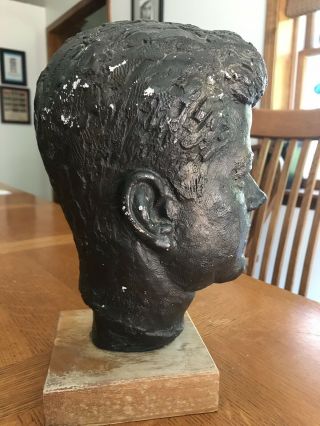 Vintage 1964 Austin Productions Inc.  JOHN F.  KENNEDY HEAD BUST Sculpture Statue 3