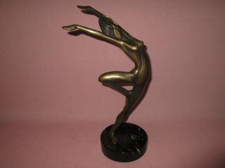 Tom Bob Bennett Bronze Mcm Art Deco Nude Figure Sculpture Perfection 9/100 1986