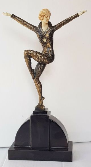 Art Deco Statue Dancer Of Kapurthala 1928 (chiparus)