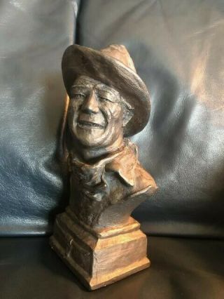 1979 John Wayne Sculpture By Billie Burns