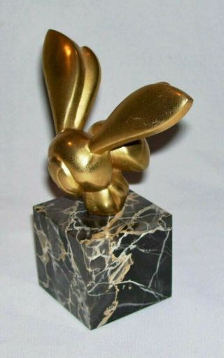 Gaston Lachaise Mini " Honey Bee " Sculpture Gilted Brass On Marble - Alva Studios