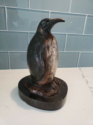 1988 Carl Wagner Limited Edition 5/100 Bronze Sculpture " Emperor " Signed Marble