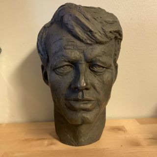 Rare 1968 Robert Kennedy Bust Austin Productions Vintage 1960’s Memorial Decor