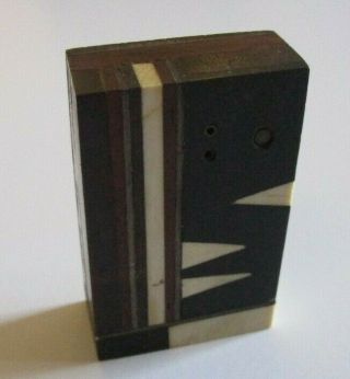 Dieter Muller - Stach Sculpture Abstract Modernist Cubism Object Usa Wood 1970