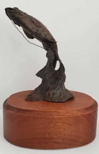 1978 Harvey Rattey Bronze Art Sculpture Trout Fish Rare Signed & Numbered 26/100